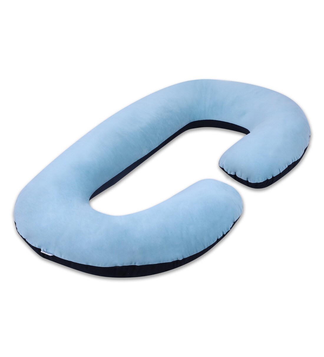 Cozy C-Shape Velvet Microfiber Pregnancy Pillow with Detachable Zipper